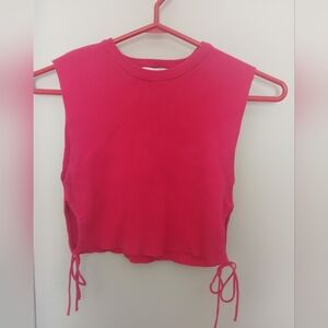 Zara Vibrant Pink Crop Top